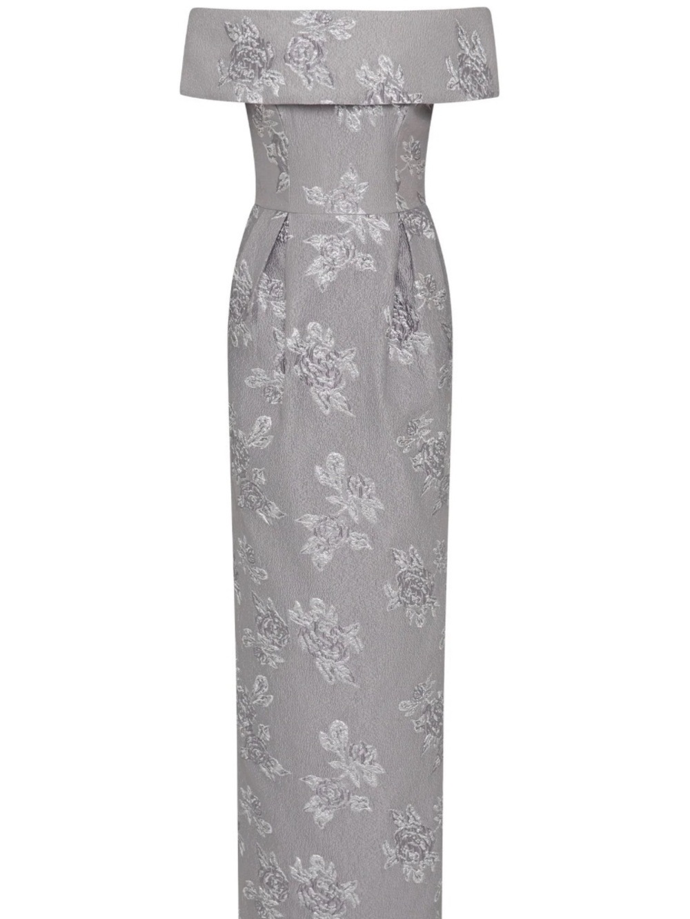 Rebecca Vallance Ruth Off The Shoulder Jacquard Gown